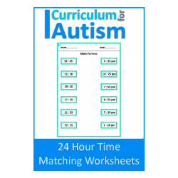 24 Hour Time Matching Worksheets, NO PREP